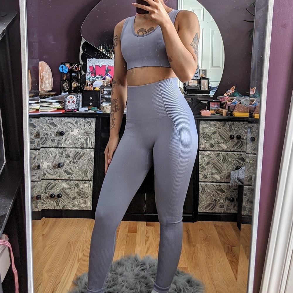 Ribbed Seamless Yoga Set